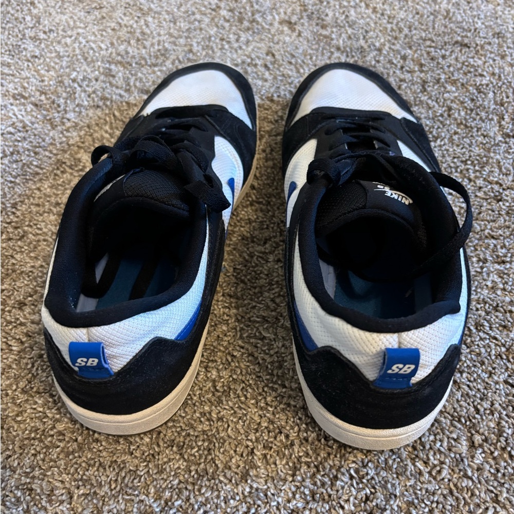 Nike SB Alleyoop White Team Royal Blue Black Mens Skate Sneakers size 11.5 - Picture 7 of 9